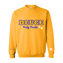 Load image into Gallery viewer, *PRE ORDER REOPENS 11.1 through 11.10* Pretty Poodle Number Chenille Crewneck (SEE POLICY)