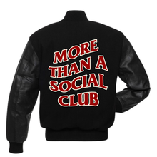 Load image into Gallery viewer, Black More Than A Social Club Traditional Length Jacket