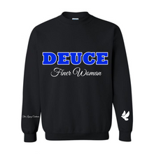 Load image into Gallery viewer, *PRE ORDER REOPENS 11.1 through 11.10* Finer Woman Chenille Number Crewneck (SEE POLICY)