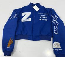 Load image into Gallery viewer, The Finer Woman Club Wool Varsity Jacket