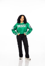 Load image into Gallery viewer, MSU Satin Bomber Jacket