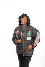Load image into Gallery viewer, Often Imitated Never Duplicated Pretty Girl Denim Jacket