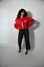 Load image into Gallery viewer, DST More Than A Social Club Cropped Wool Varsity Jacket