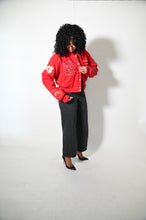 Load image into Gallery viewer, DST More Than A Social Club Cropped Wool Varsity Jacket