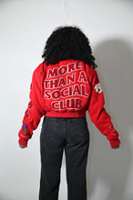 Load image into Gallery viewer, DST More Than A Social Club Cropped Wool Varsity Jacket