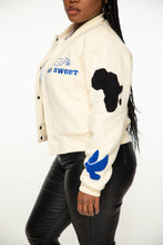 Load image into Gallery viewer, Cropped Cotton Finer Woman Bomber