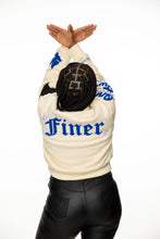 Load image into Gallery viewer, Cropped Cotton Finer Woman Bomber