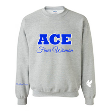 Load image into Gallery viewer, *PRE ORDER REOPENS 11.1 through 11.10* Finer Woman Chenille Number Crewneck (SEE POLICY)