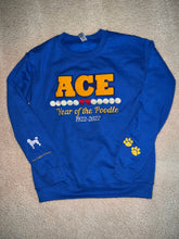 Load image into Gallery viewer, *PRE ORDER Reopens on 6.1* Centennial Year of the Poodle Number Chenille Crewneck (SEE POLICY)
