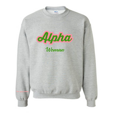 Load image into Gallery viewer, Alpha Woman Chenille Crewneck