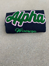 Load image into Gallery viewer, Alpha Woman Chenille Crewneck