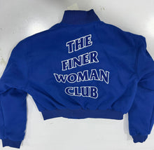 Load image into Gallery viewer, The Finer Woman Club Wool Varsity Jacket
