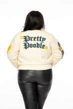 Load image into Gallery viewer, *PRE ORDER* Cropped Pretty Poodle Cream Bomber
