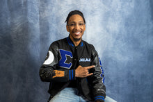 Load image into Gallery viewer, The Blu Phi Club Leather Varsity Jacket
