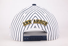 Load image into Gallery viewer, Wolverines Script Striped Hat
