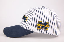 Load image into Gallery viewer, Wolverines Script Striped Hat
