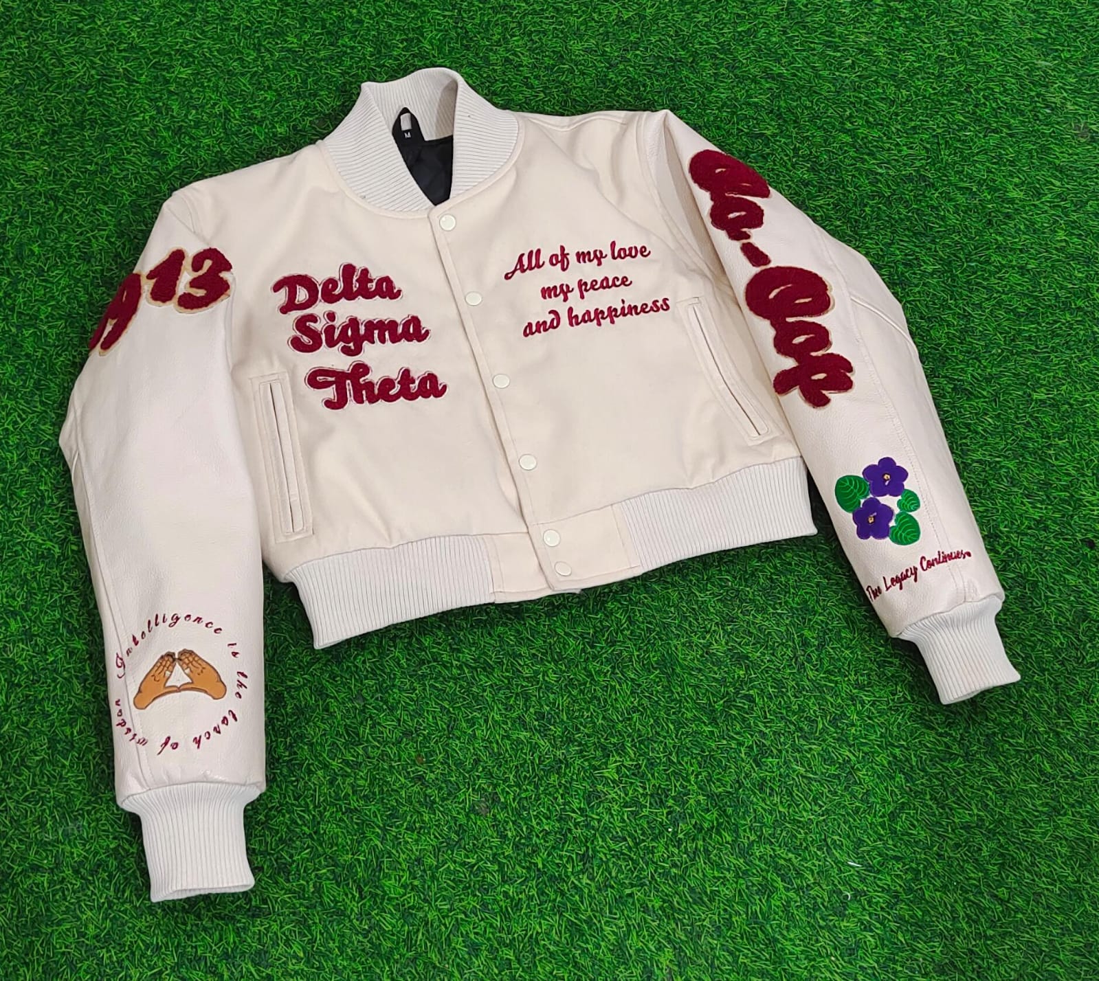 【希少】Delta Sigma Theta Varsity Jacket Delta Sigma Theta Varsity Jacket | Spelman Varsity Jacket Unisex