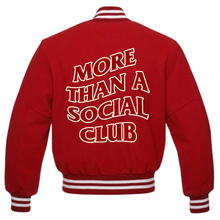 Load image into Gallery viewer, *Pre Order* Traditional Length Red Wool More Than A Social Club Jacket
