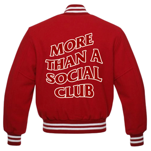 *Pre Order* Traditional Length Red Wool More Than A Social Club Jacket