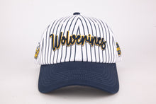 Load image into Gallery viewer, Wolverines Script Striped Hat
