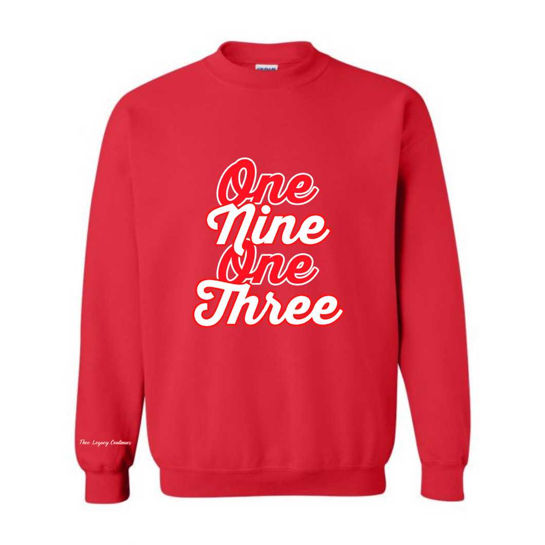 One Nine One Three Chenille Crewneck