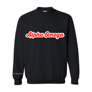 *PRE ORDER ONLY* Alpha Omega Chenille Crewneck