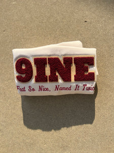 *PRE ORDER* Frat So Nice, Named It Twice Number Chenille Crewneck