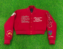 Load image into Gallery viewer, DST More Than A Social Club Cropped Wool Varsity Jacket
