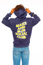 Load image into Gallery viewer, Maize &amp; Blue Social Club Hoodie
