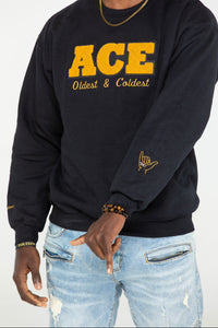 *PRE ORDER* Oldest & Coldest Number Chenille Crewneck (SEE POLICY)