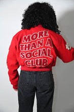 Load image into Gallery viewer, DST More Than A Social Club Cropped Wool Varsity Jacket
