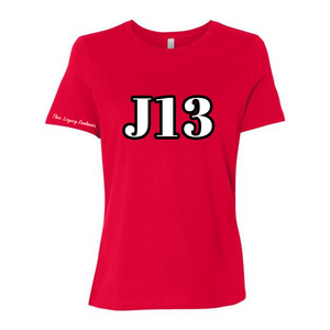 Red J13 Relaxed Fit Tee