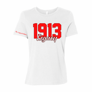 White 1913 Legacy Relaxed Fit Tee