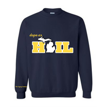 Load image into Gallery viewer, dope as HAIL - UMich Chenille Crewneck
