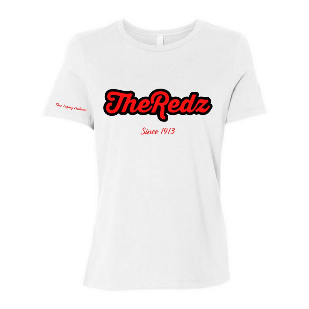 White The Redz Relaxed Fit Tee