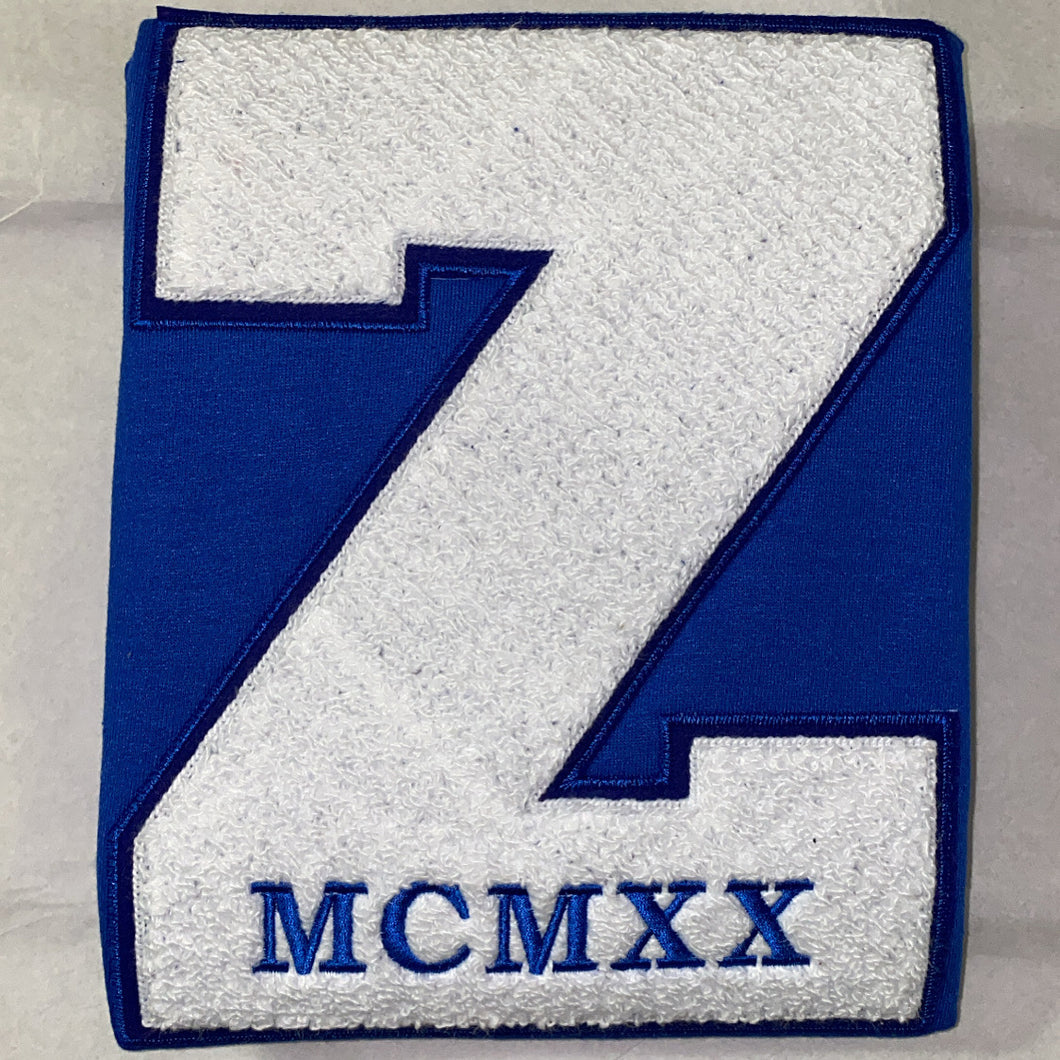 Blue Classic Z MCMXX Chenille Zeta Crewneck (See Policy)