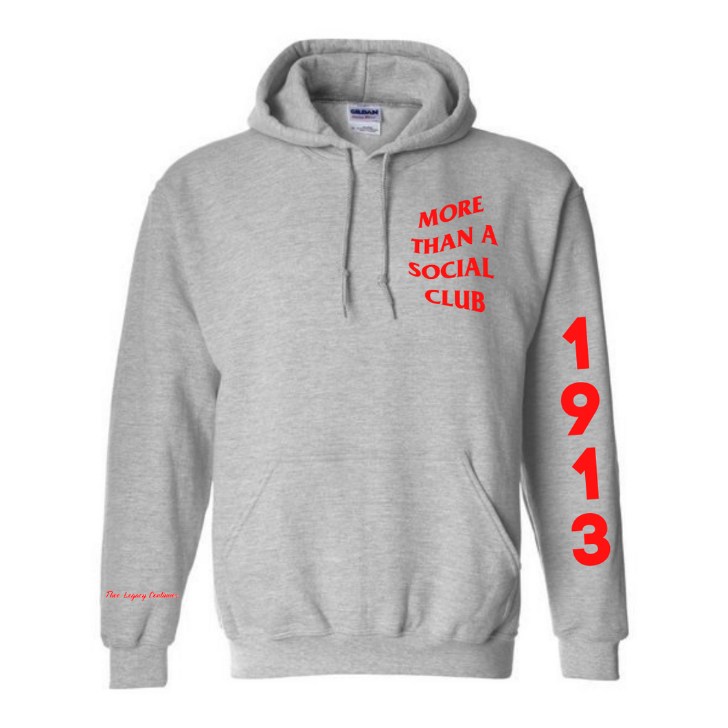 Thee Legacy Continues More Than A Social Club Hoodie 2XL Grey