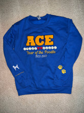 Load image into Gallery viewer, *PRE ORDER* Centennial Year of the Poodle Number Chenille Crewneck (SEE POLICY)
