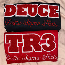 Load image into Gallery viewer, *PRE ORDER ONLY* Numba DST Chenille Crewnecks
