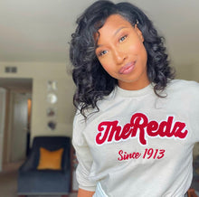 Load image into Gallery viewer, Cream Chenille ‘The Redz Since 1913’ Crewneck
