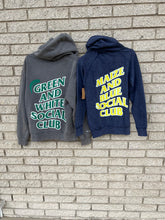 Load image into Gallery viewer, Maize &amp; Blue Social Club Hoodie
