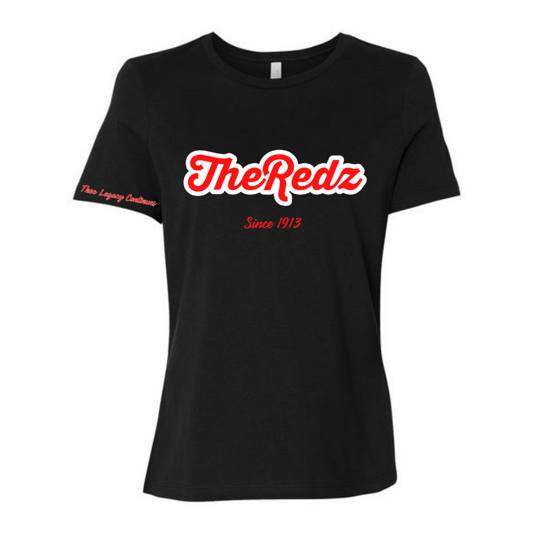 Black The Redz Relaxed Fit tee