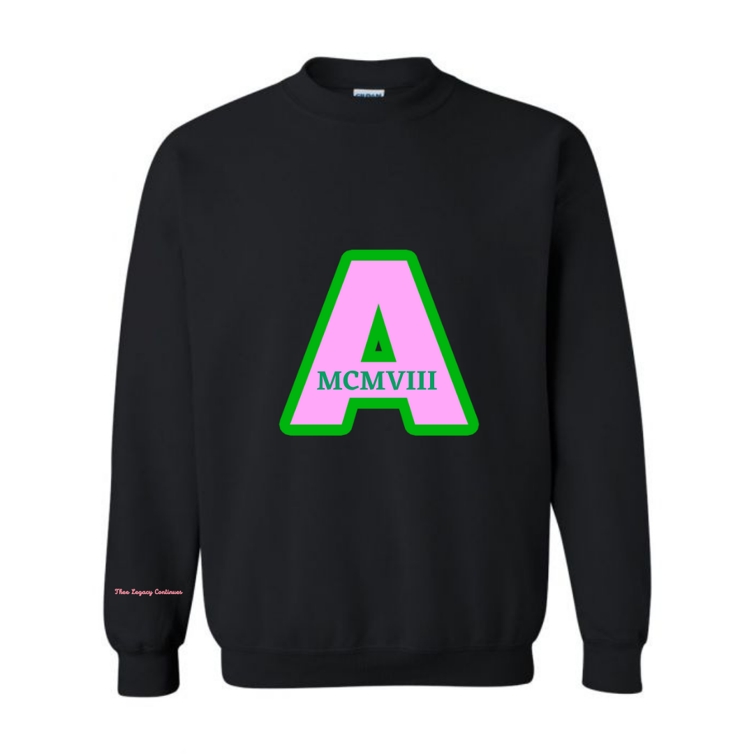 Classic A - MCMVIII Chenille Crewneck
